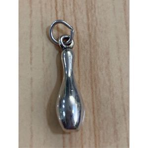 Bowling Pin Sterling Silver Jewelry Charm #sport #bowling